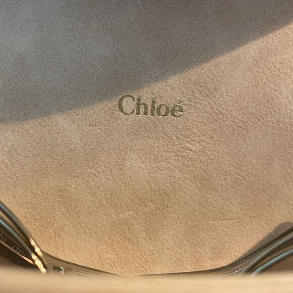 NWOT Chloé Carlina CE119S 734 Smoke Grey Lens Gold Frame Oversized Sunglasses - Picture 12 of 16